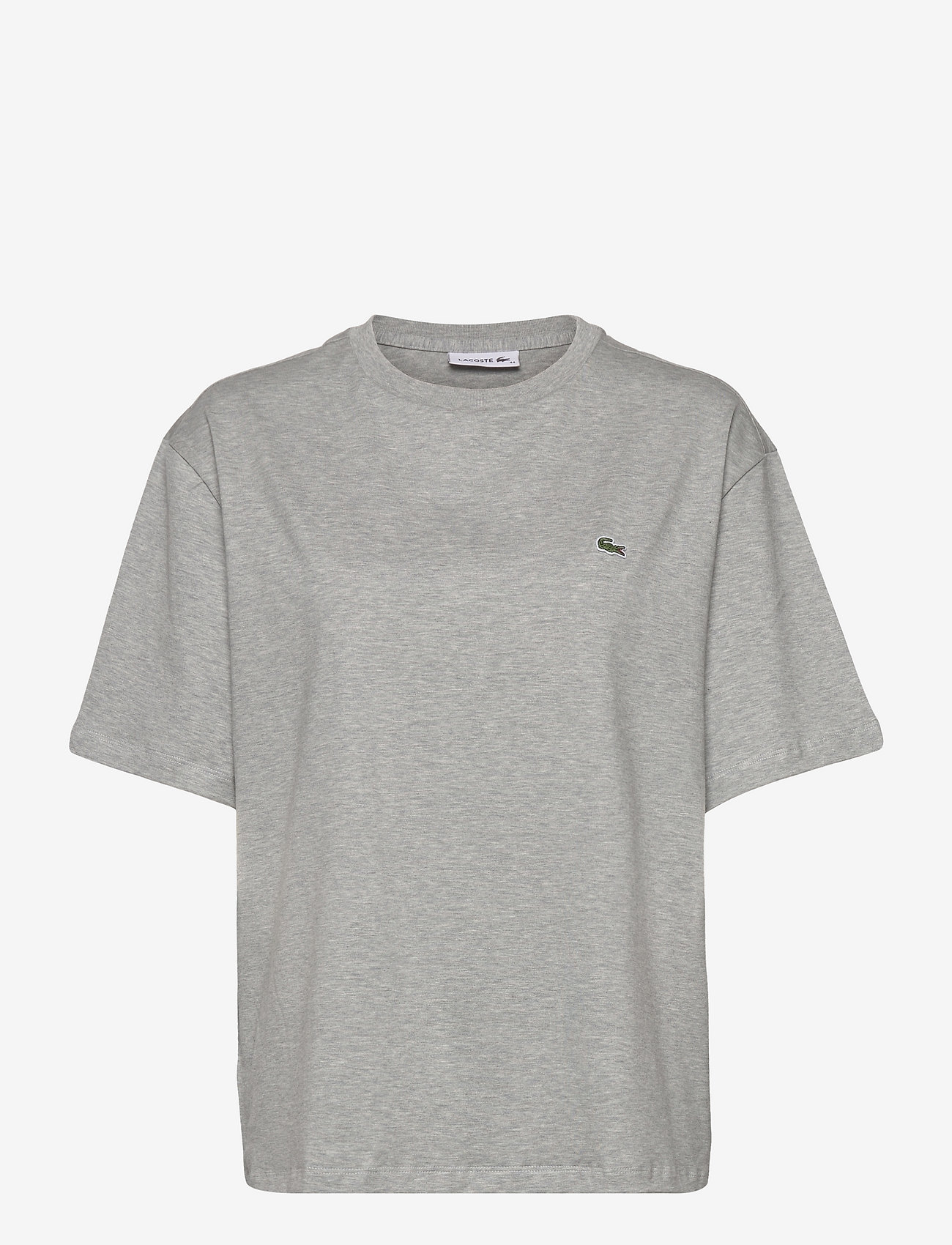 Lacoste - TEE-SHIRT&TURTLE NE - t-shirts - silver chine - 0