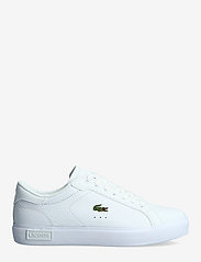 Lacoste - POWERCOURT 0721 2 SF - low top sneakers - wht/wht leather - 1