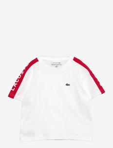 TEE-SHIRT&TURTLE - plain short-sleeved t-shirts - white/infrared