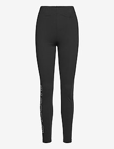 Women tracksuit trousers - full length - black/white