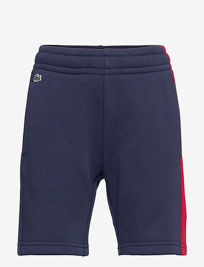 SHORTS - sweat shorts - navy blue/infrared