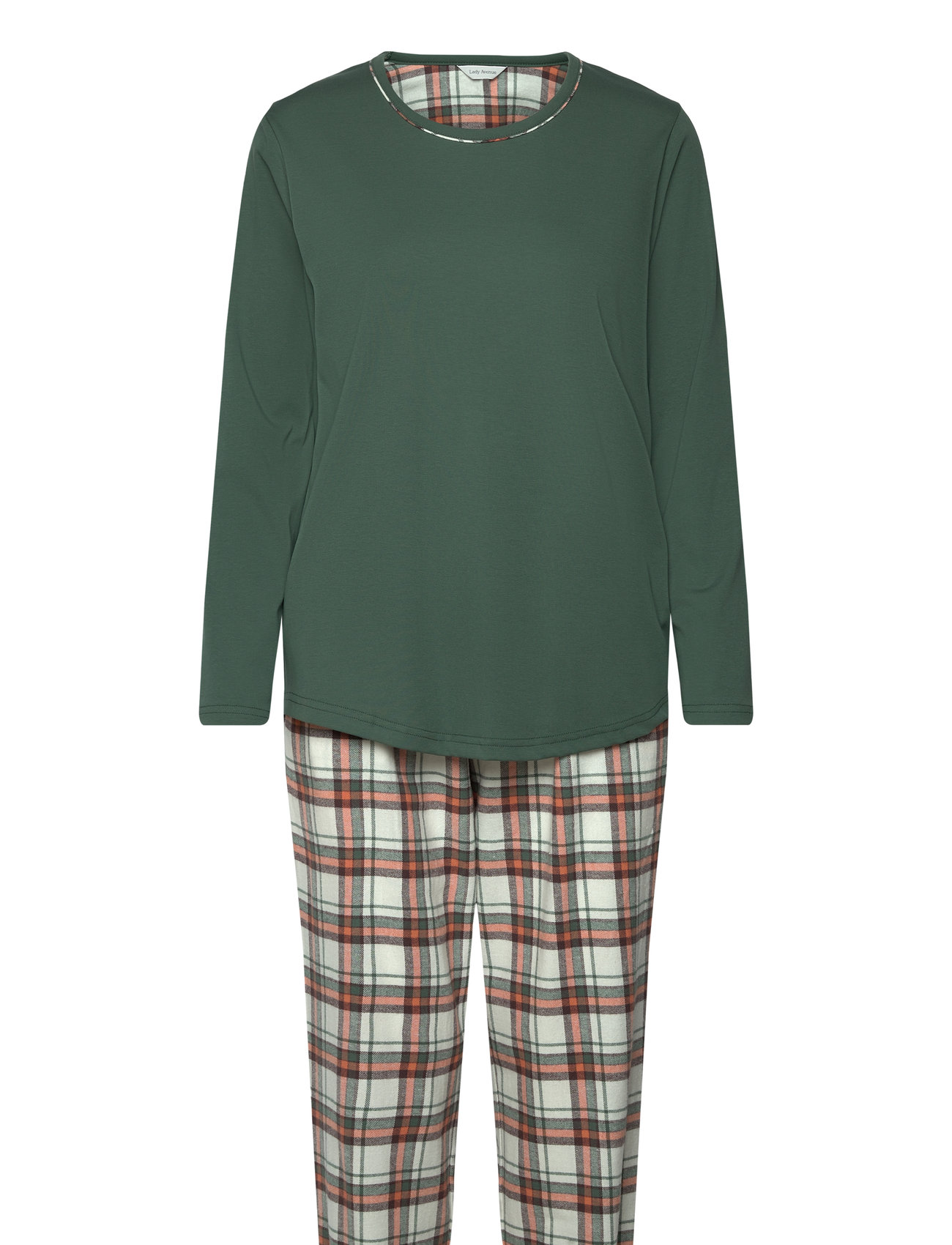 Cotton Flannel Pyjamas Pyjamas Nattøj Green Lady Avenue