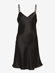 Pure Silk - Slip w.cording - BLACK
