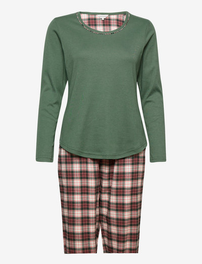 Cotton Flannel Pyjamas - pyjamas - army