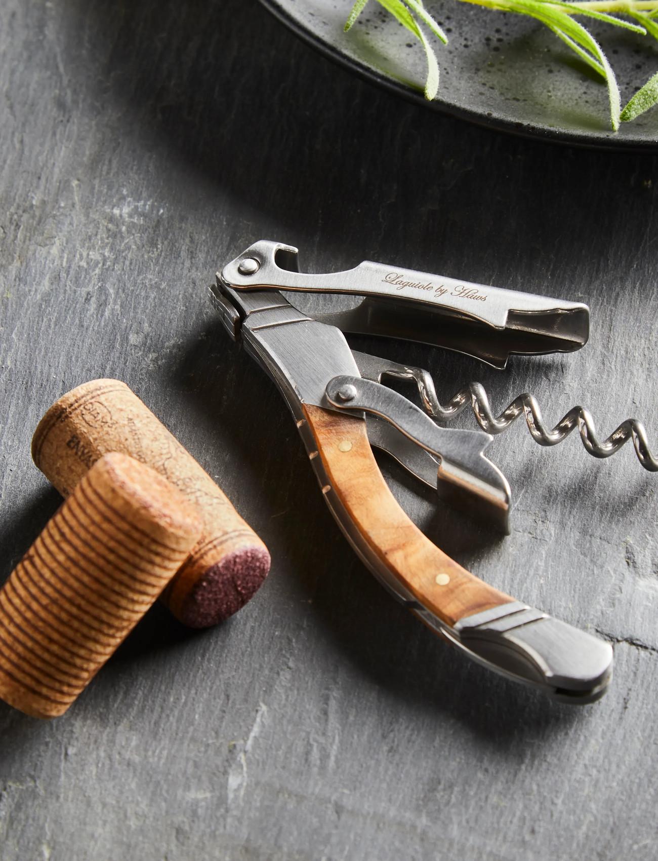 Laguiole By Hâws Laguiole By Hâws Corkscrew Olive, One Size, Silver, Køkkenredskaber > Dåseåbnere, Unisex