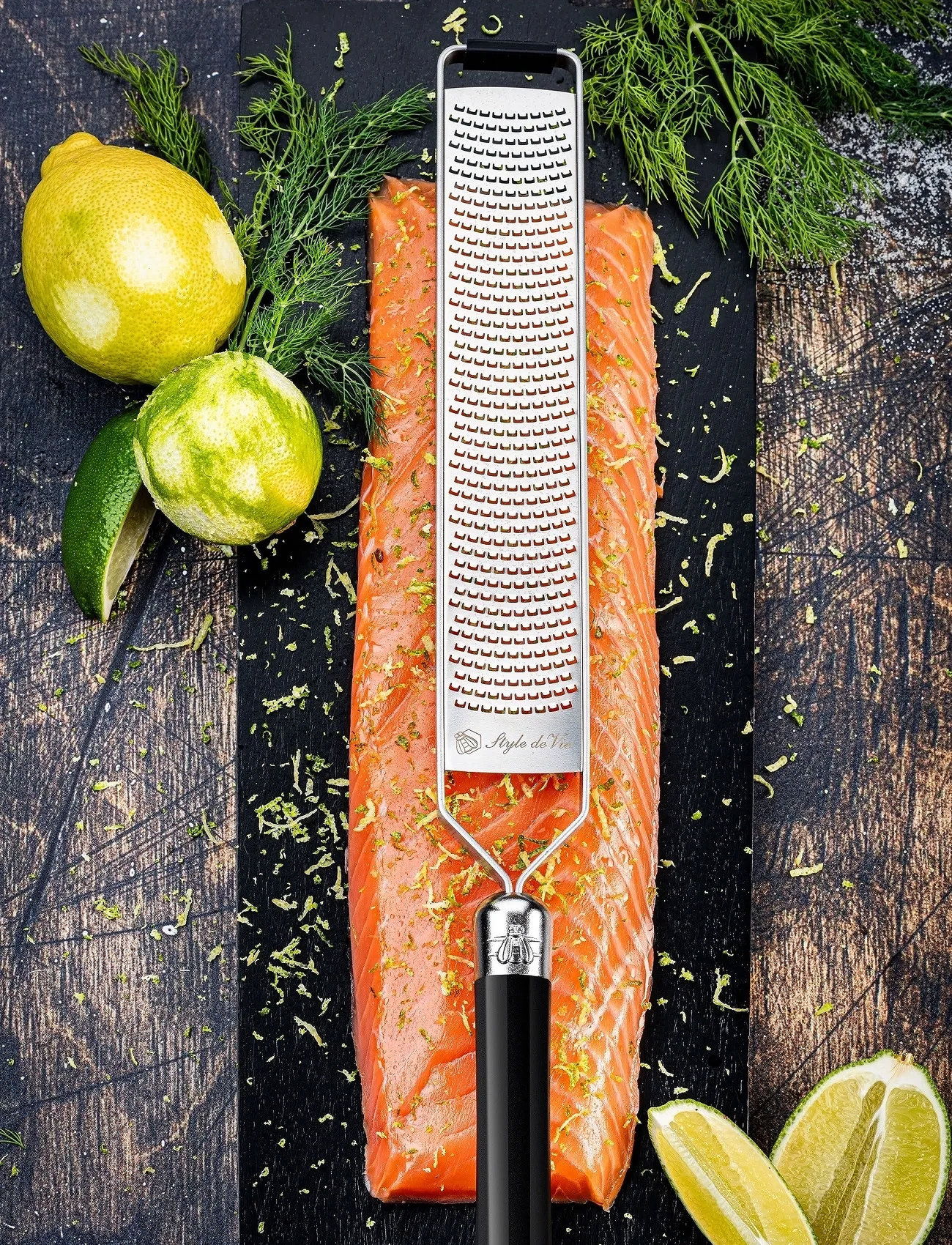 Laguiole Style de Vie Grater Zester 1012 Laguiole, 41.4X4.7X2.5 cm, Silver, Køkkenredskaber > Rivejern, Unisex