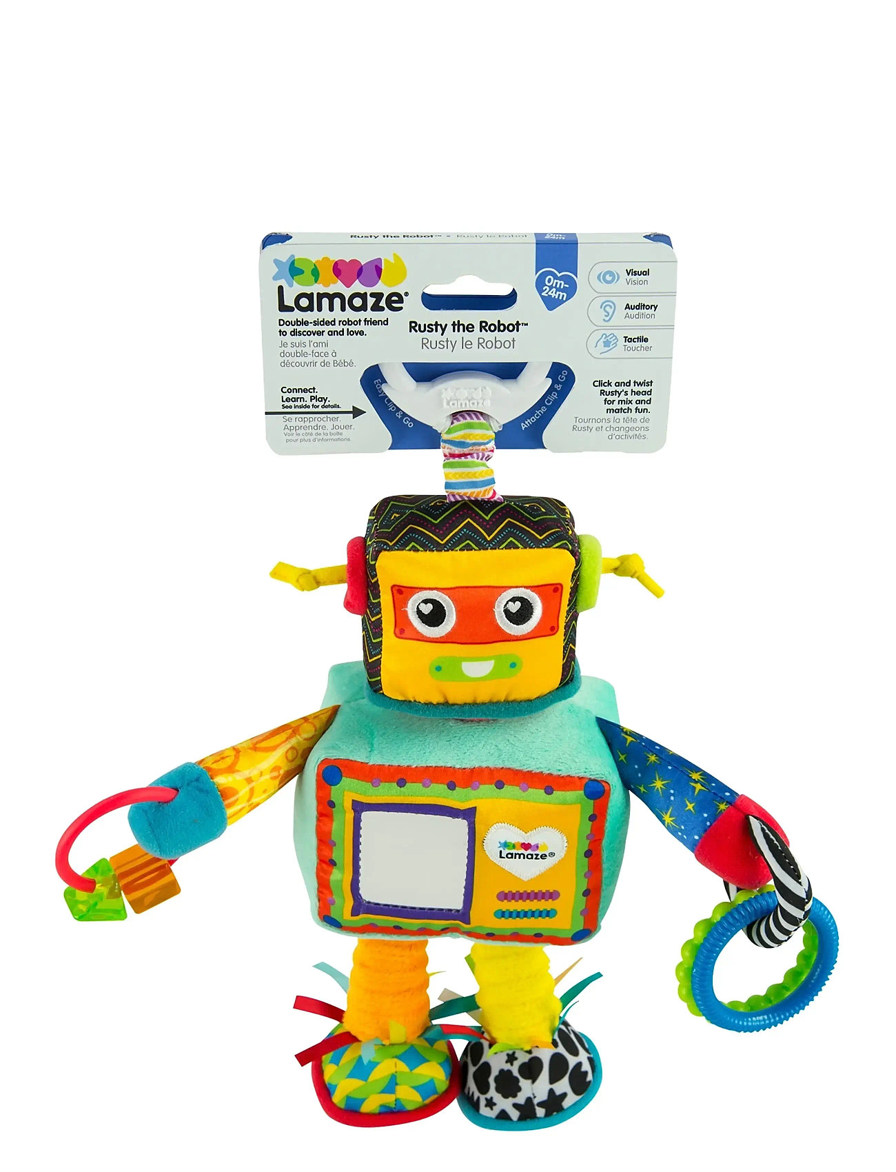 Lamaze Lamaze Rusty The Robot, One Size, Multi/patterned, Baby Legetøj > Rattles, Børn
