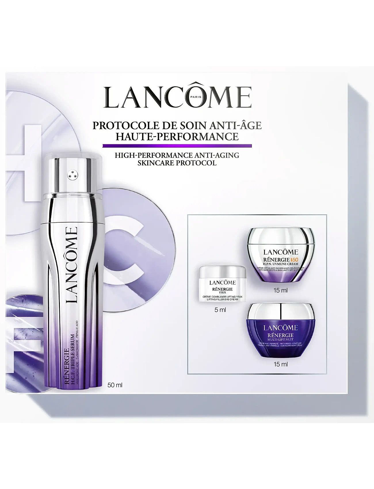 Lancôme Lancôme Rénergie H.c.f. Triple Serum Set, 1 PCE, Nude, Fugtighedscreme > Natcreme, Dame