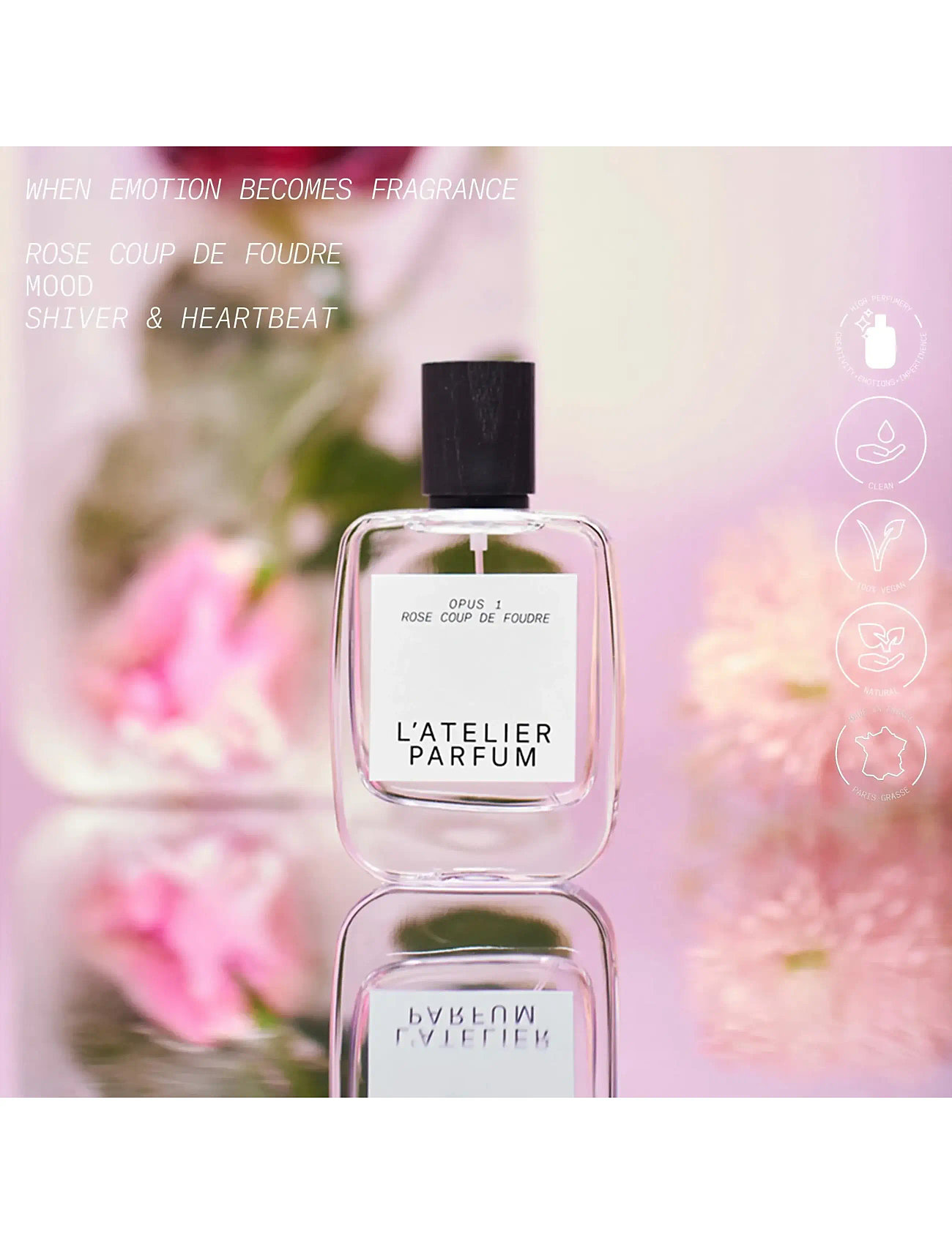 L'atelier Parfum Edp Rose Coup De Foudre 50ml, 50 ml, Nude, Parfume > Eau De Parfum, Dame