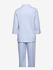 Lauren Ralph Lauren Homewear - LRL HERITAGE 3/4 SL CLASSIC NOTCH PJ SET - pyjamat - french blue/white stripe - 1