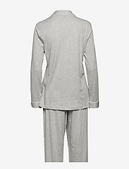 Lauren Ralph Lauren Homewear - LRL HAMMOND KNIT COLLAR PJ SET - pyjamat - grey heather - 1