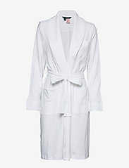 LRL ESSENTIAL QUILTED COLLAR ROBE - WHITE