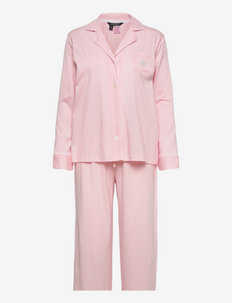 LRL LS. NOTCH COLLAR LONG PANT PJ SET - pyjamas - pink