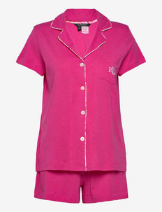 LRL SH. SL NOTCH COLLAR BOXER PJ SET - pyjamat - pink