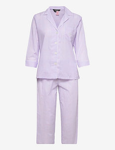 LRL 3/4 SL.NOTCH COLLAR CAPRI PJ SET - pyjamas - lave pld
