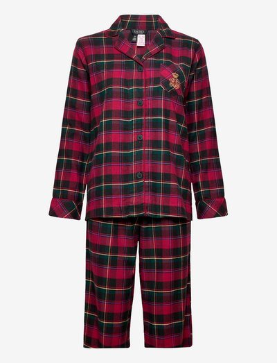 LRL L/S NOTCH COLLAR PJ SET - pidžamas - crim print