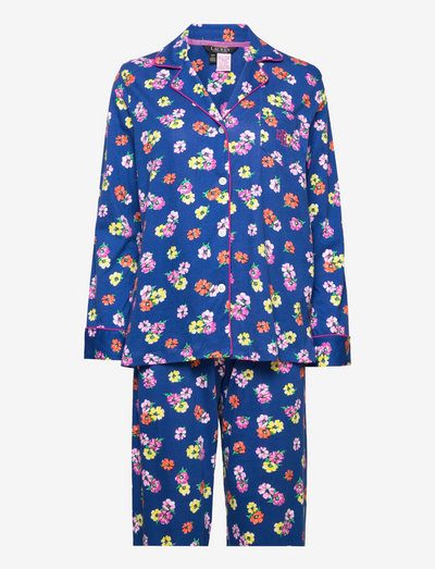 LRL L/S NOTCH COLLAR PJ SET - pyjamas - navy print