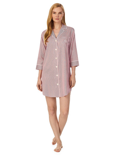 Lauren Ralph Lauren Homewear Lrl L/s Notch Collar Sleepshirt - Nightdresses  