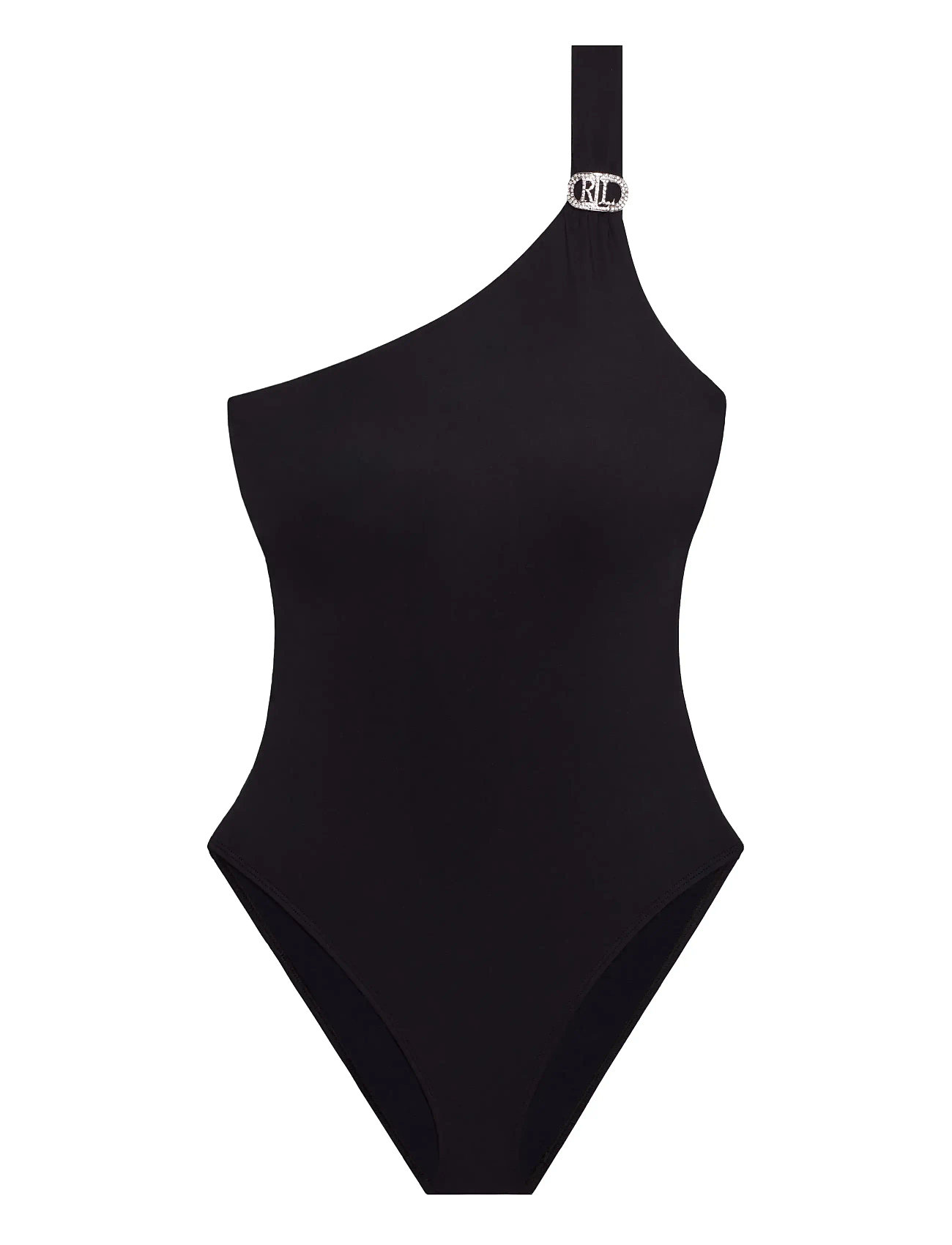 Lrl Luxury Black Shoulder Swims Badedrakt Badetøy Navy Lauren Ralph Lauren Swimwear