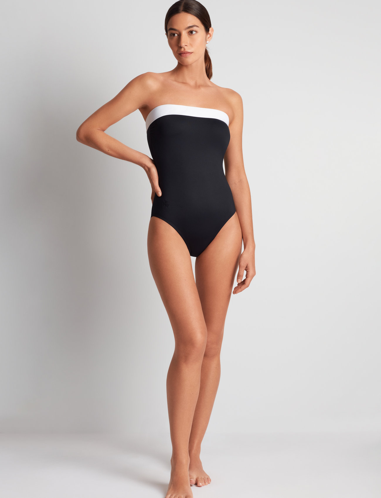 LAUREN RALPH LAUREN/Bel Air モダン バンドゥ Mioスイムスーツ LAUREN RALPH LAUREN Women's Bel Aire Bandeau Mio One-Piece