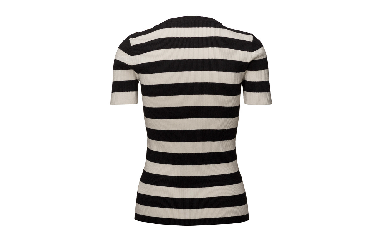 18 Modale masc 51 Striped Lauren Polo C Nylon Black trim Sweater Coton Ralph 31 Button SqqOw7U
