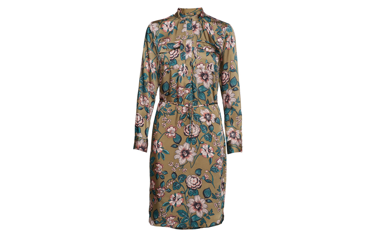 Polyester Twill 100 Multi ls Dress Silky Lauren Ralph 6qfwOxF00