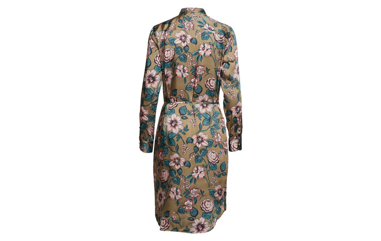 Polyester Twill 100 Multi ls Dress Silky Lauren Ralph 6qfwOxF00