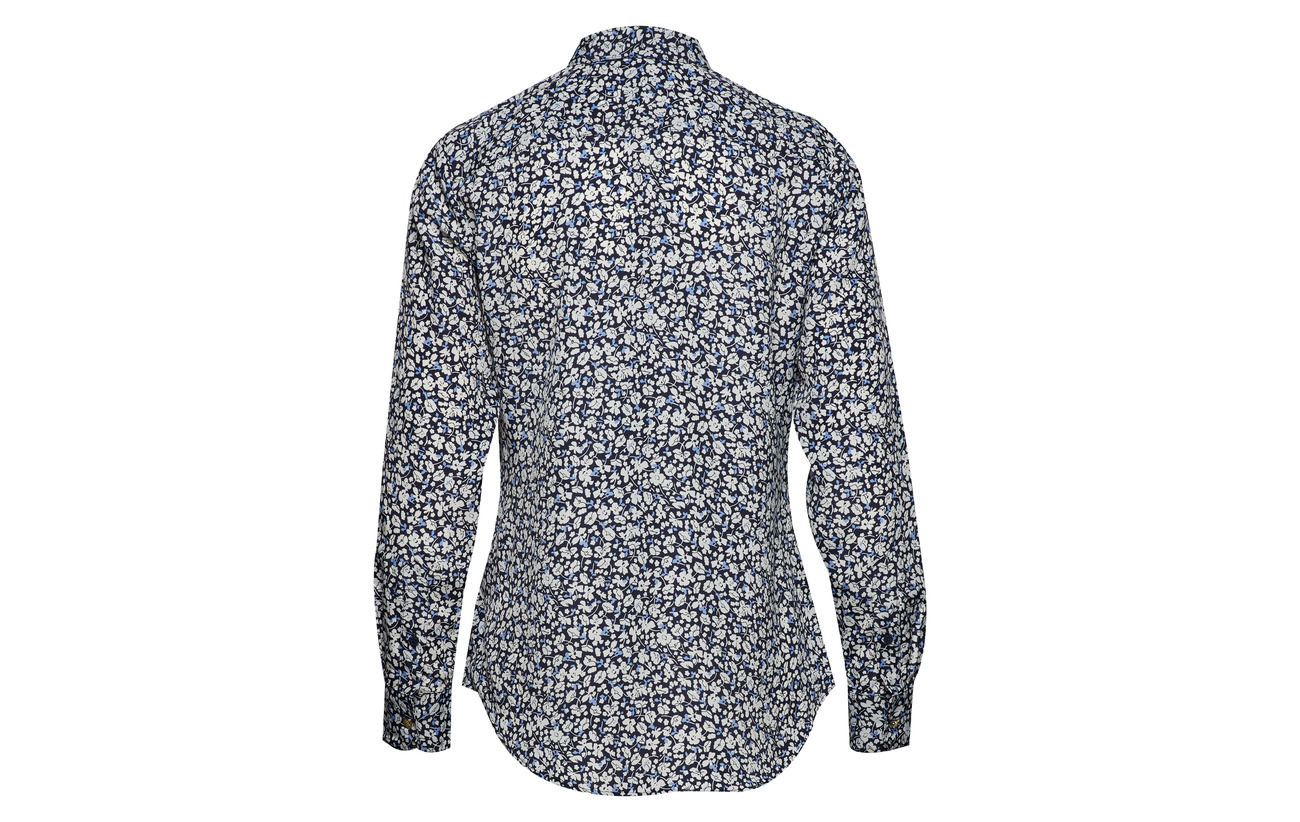 100 Poly Shirt Lauren Multi Cdc Polyester ls Ralph Cp44q5Y