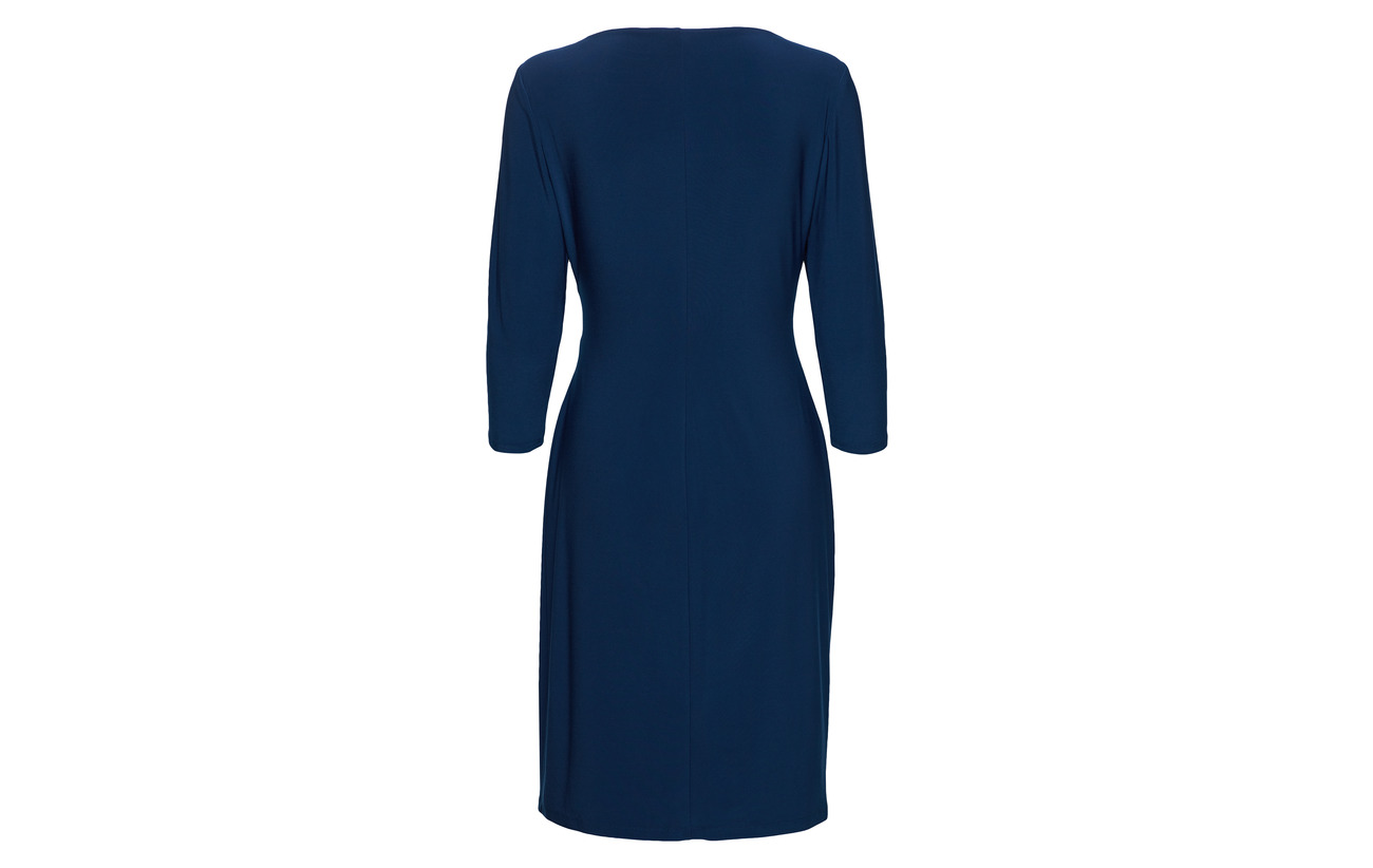 Lush Polyester 5 Lauren Jersey Elastane Ralph Surplice Emerald 95 Dress Iw6gaqx