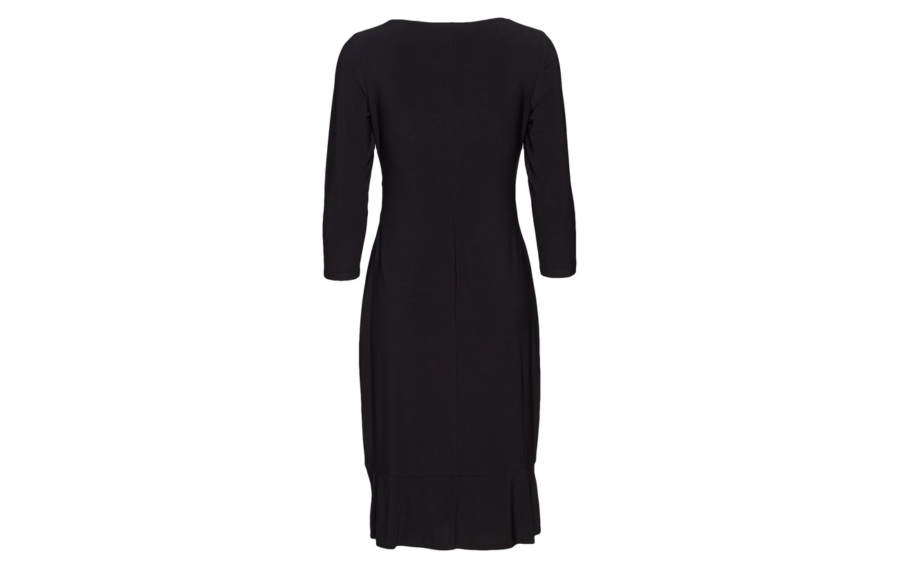 Polyester 95 Lauren Keyhole Jersey 5 Black Dress Ralph Elastane YHH7gqw4