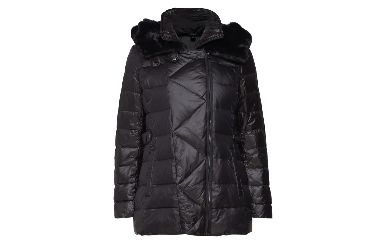 Black Nylon Zig Plac Lauren asym 18 32 Modale Coton Iridescent 50 Ralph Nylon Zag 1wxa04qC