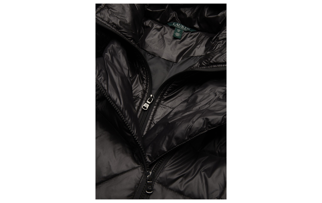 Black Nylon Zig Plac Lauren asym 18 32 Modale Coton Iridescent 50 Ralph Nylon Zag 1wxa04qC