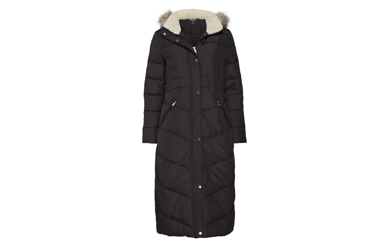 femme Dw Ralph 32 Lauren 18 Maxi Modale Finish Quilt 50 Satin Coton Nylon Black Xw4qHw