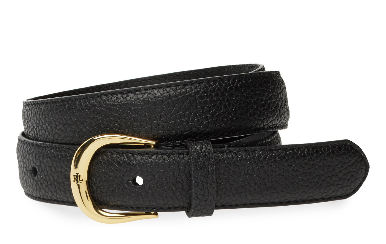 Lauren Ralph Lauren Leather Belt - BLACK
