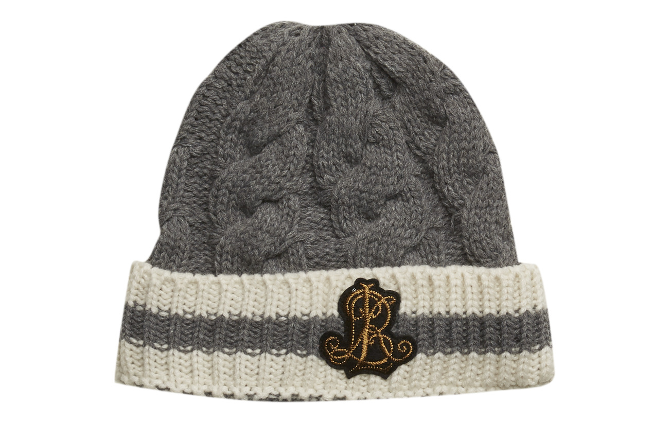 ralph lauren beanie grey