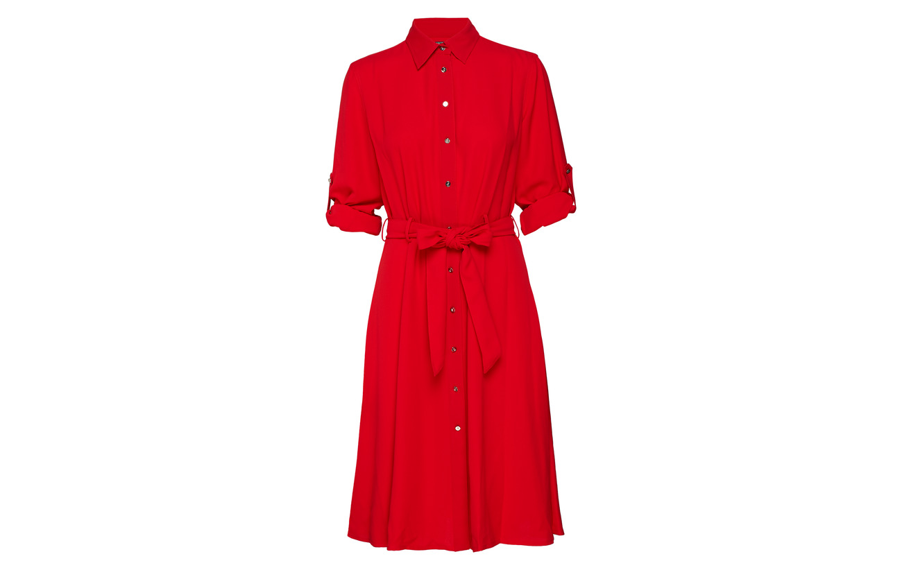 Fit and Ralph Polyester Crimson Lauren flare Dress 100 an5HH