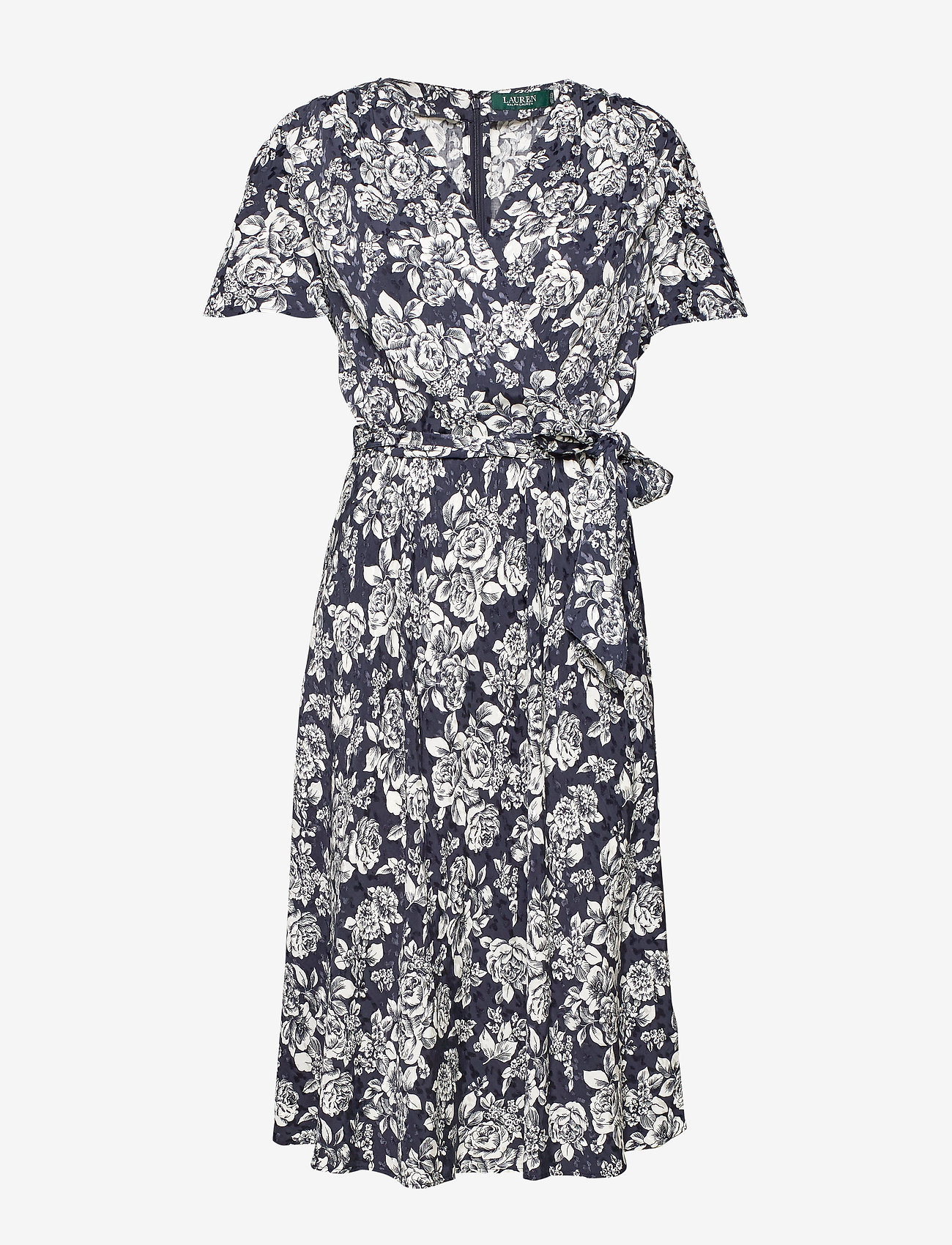 ralph lauren navy floral dress