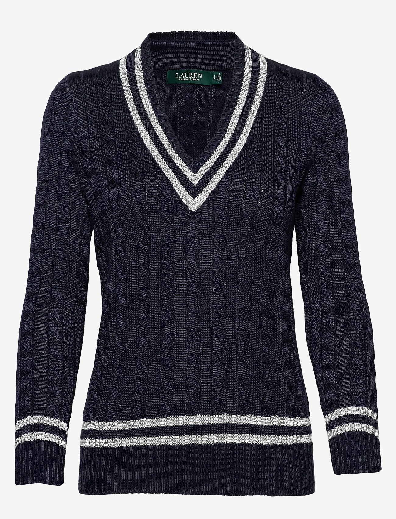 Metallic Cricket Sweater (Lauren Navy/silve) (84.50 €) - Lauren Ralph ...