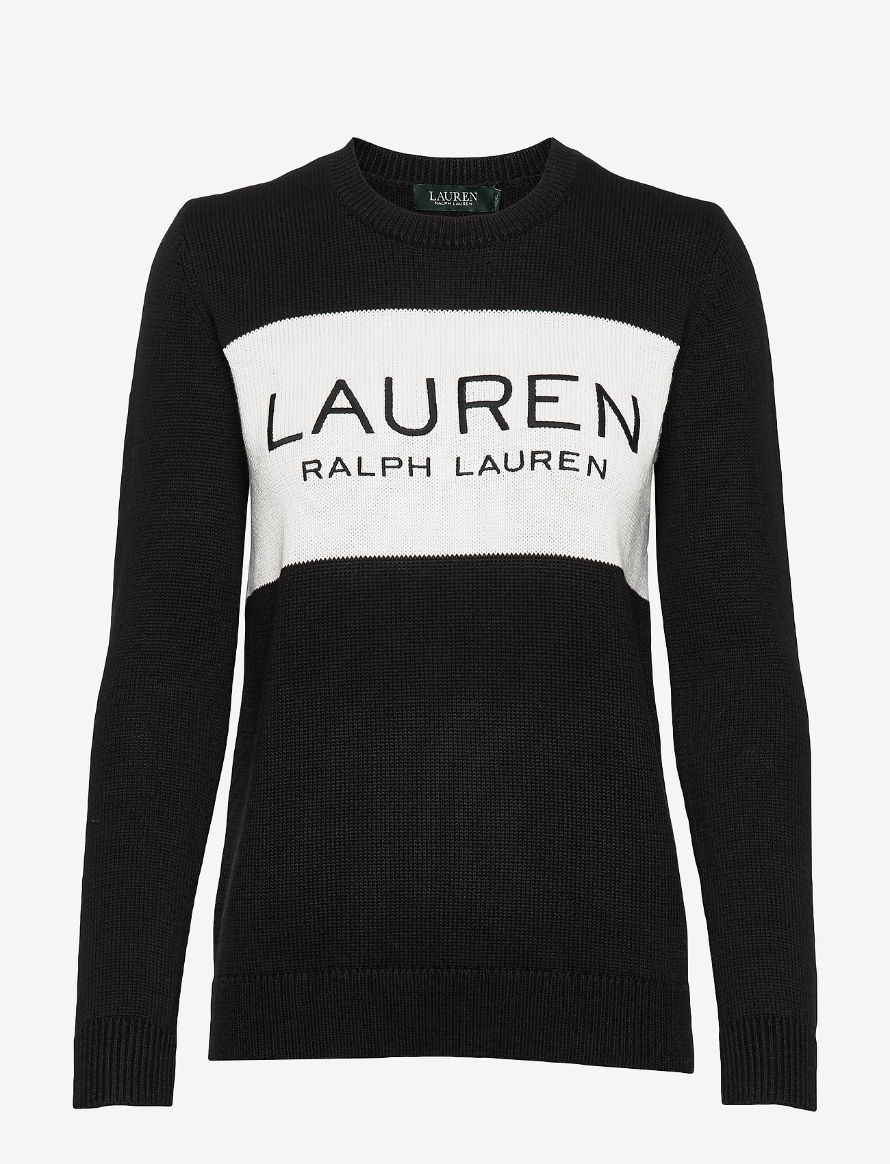 ralph lauren black and white sweater