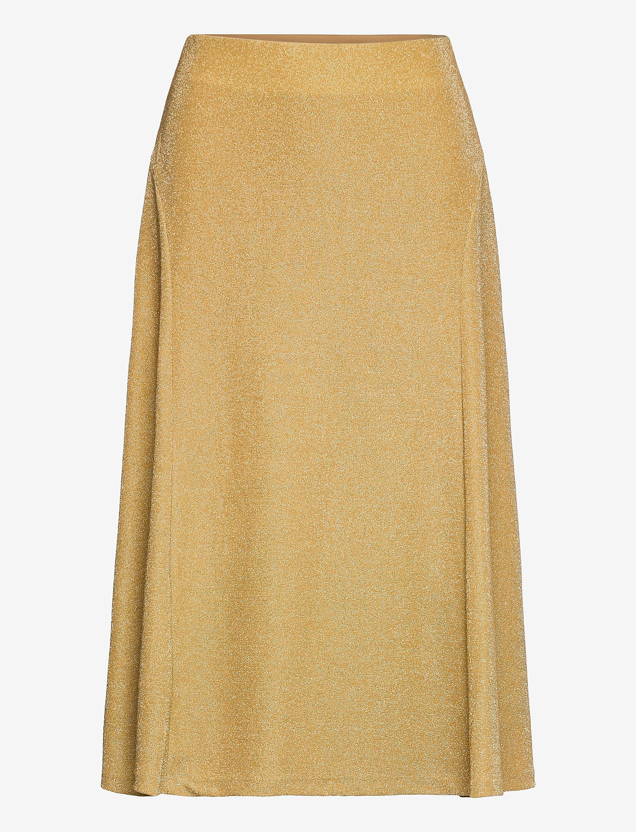 Metallic Double-Knit Jacquard Skirt