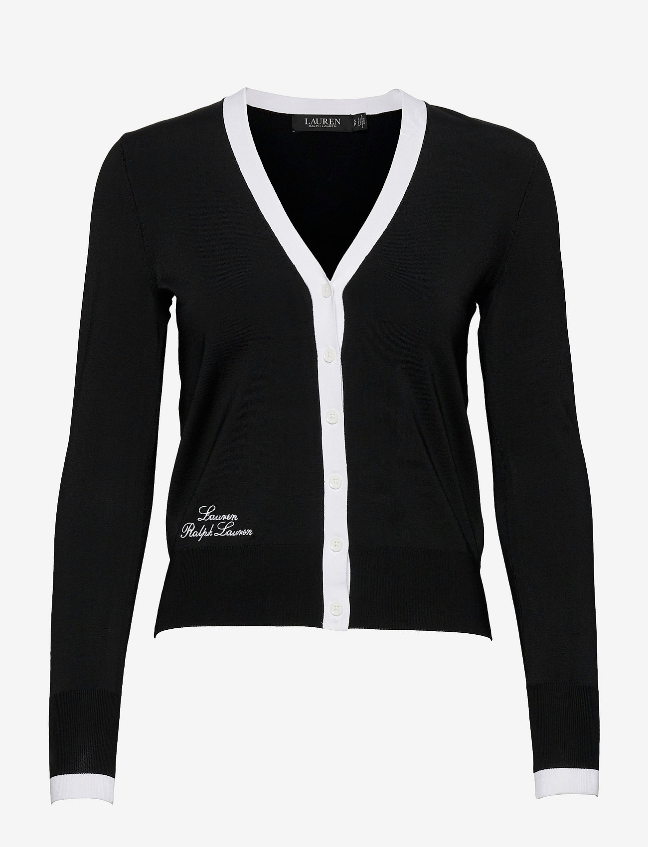 Lauren Ralph Lauren Colorblocked Jersey Cardigan Sweater Cardigans