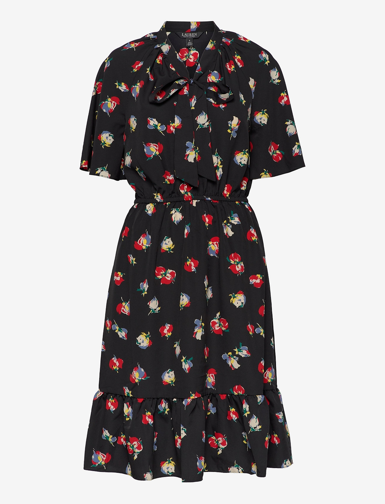 ralph lauren black floral dress