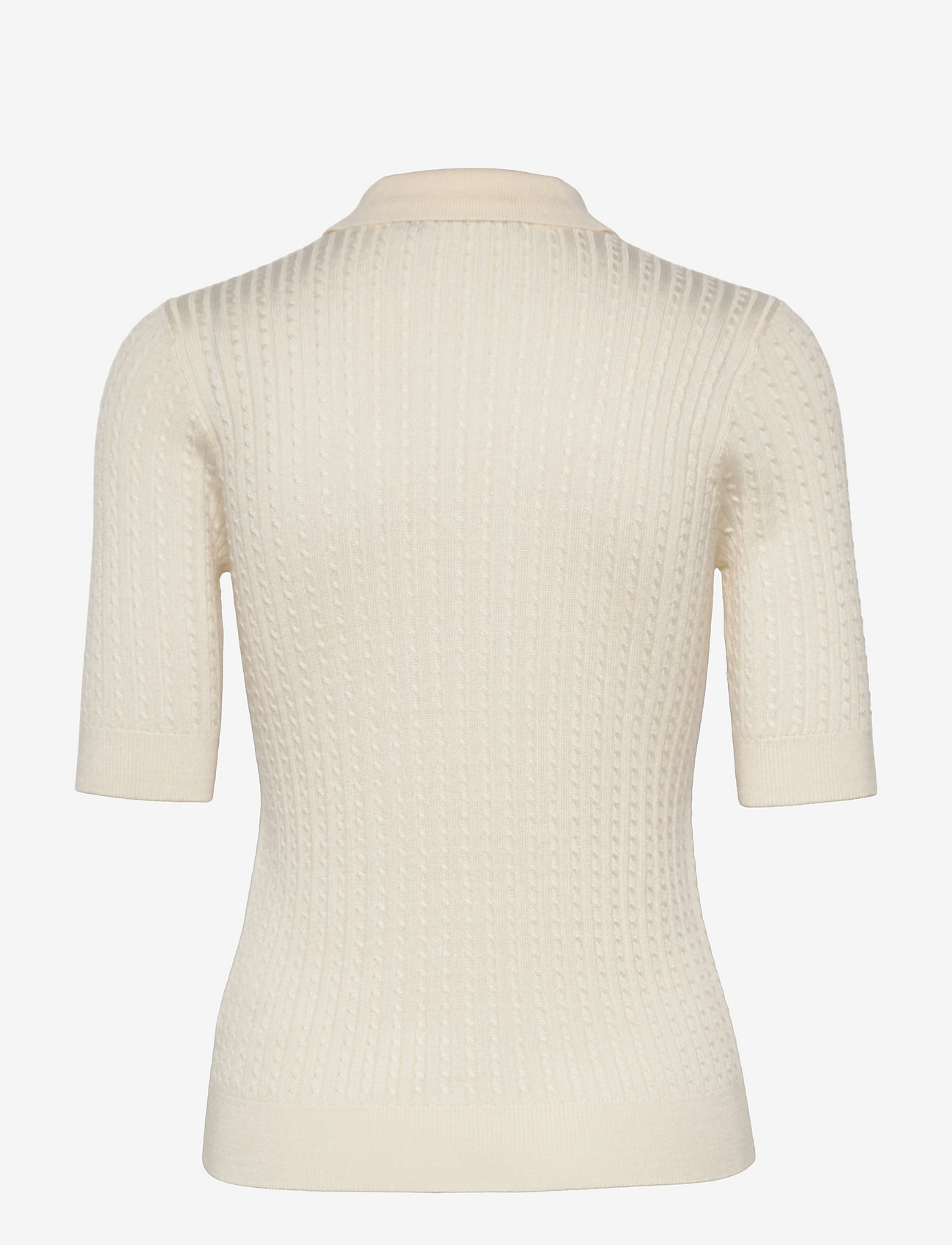 beige polo sweater
