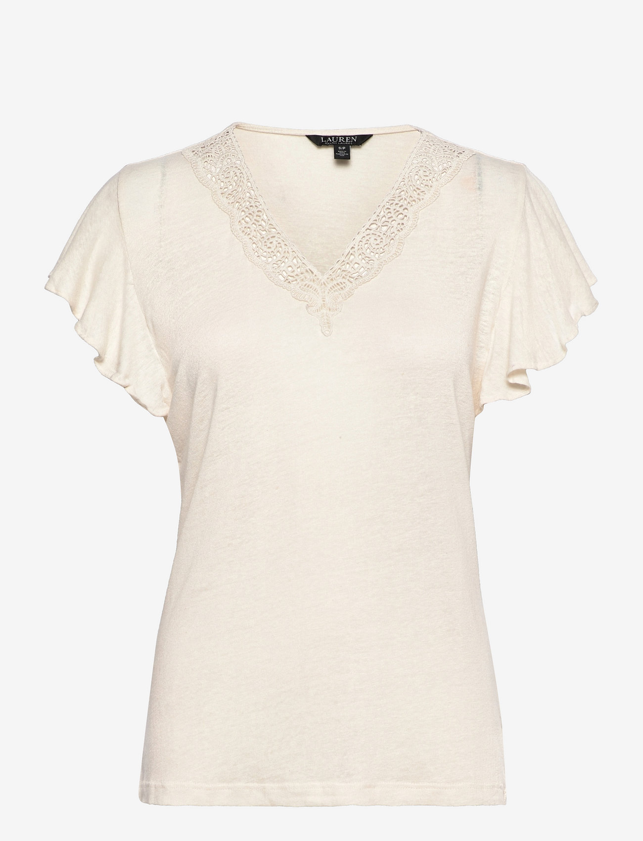 lauren ralph lauren flutter sleeve top