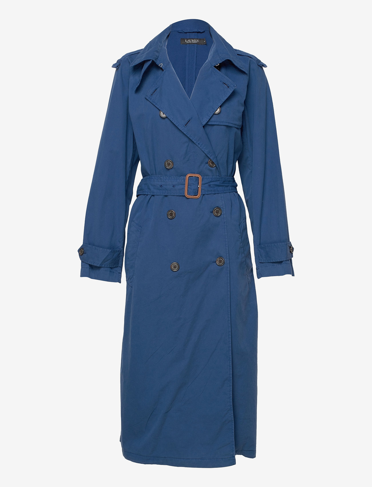 auralee finx chambray big trench coat