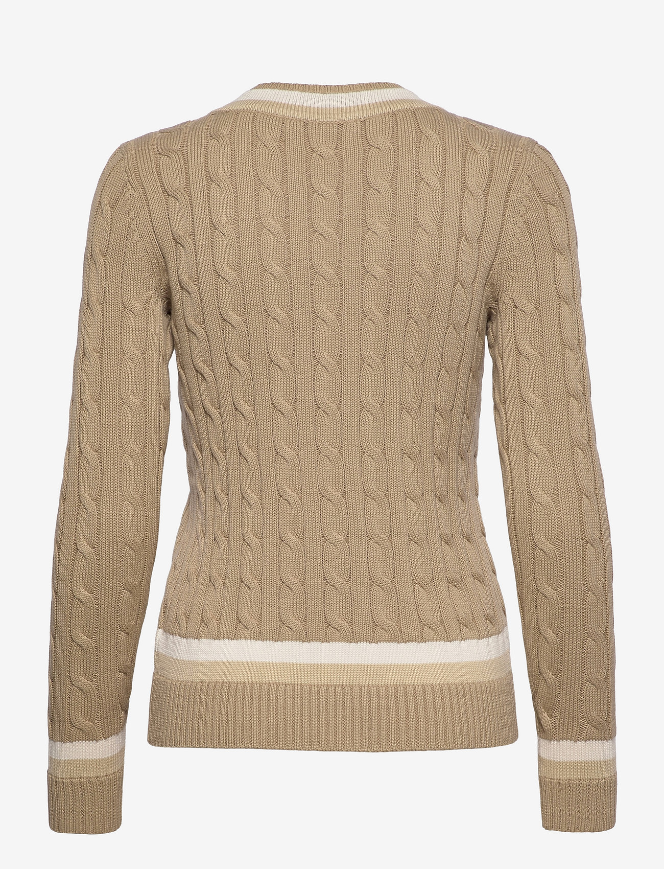 ralph lauren cable knit sweater brown