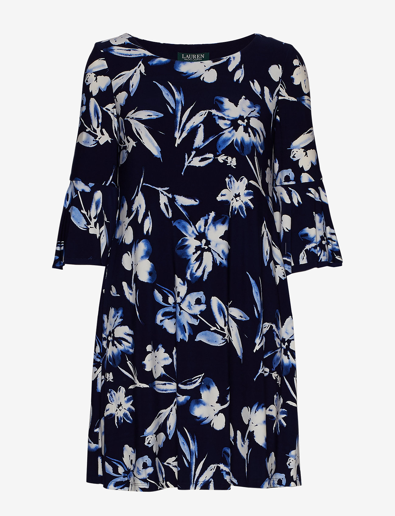 ralph lauren floral bell sleeve dress