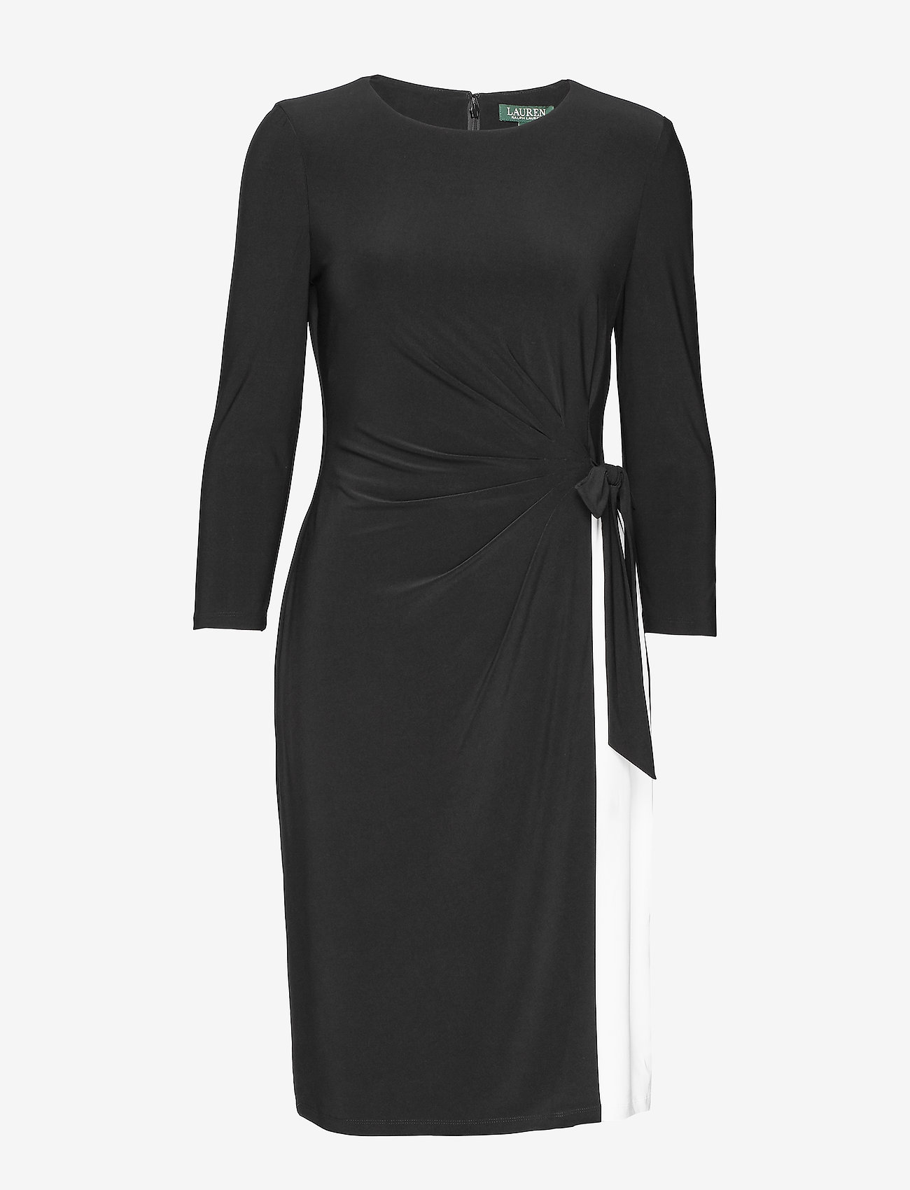 Two-tone Jersey Dress (Black/lauren 