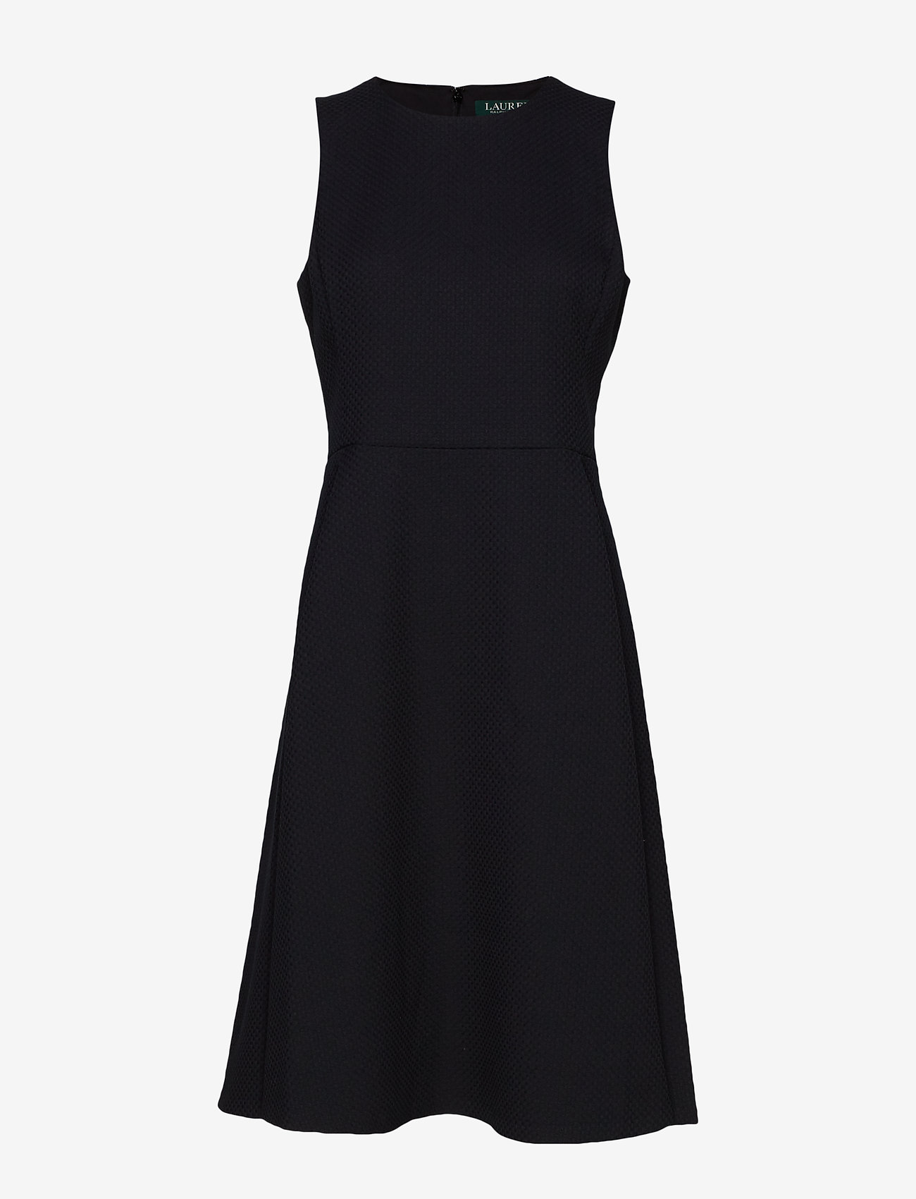 black ponte dress