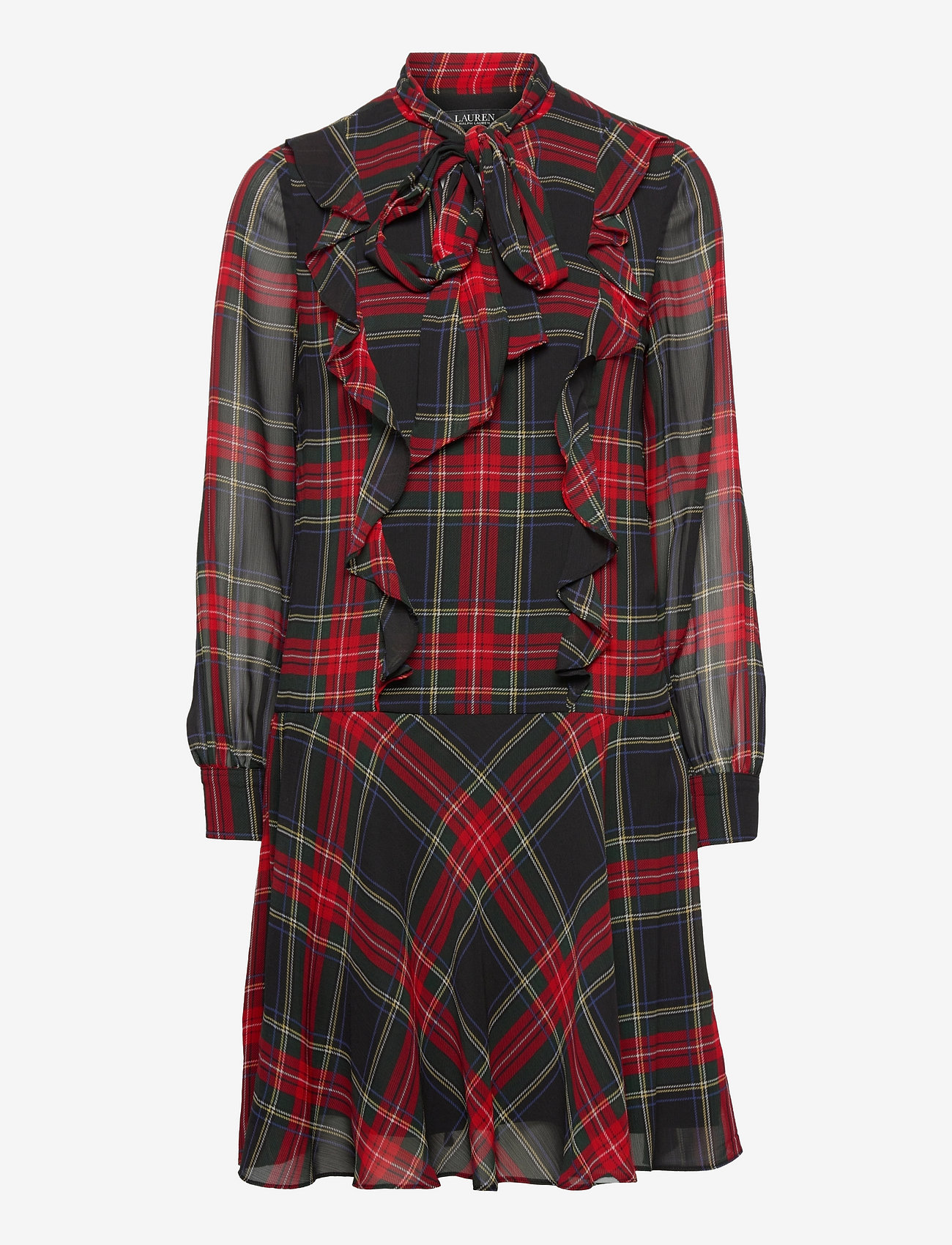 ralph lauren red plaid dress